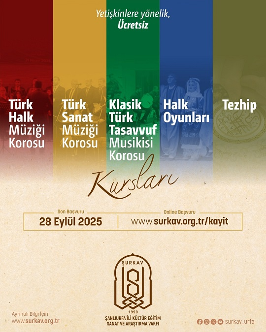 ŞURKAV’dan Ücretsiz Kültür ve Sanat Kursları