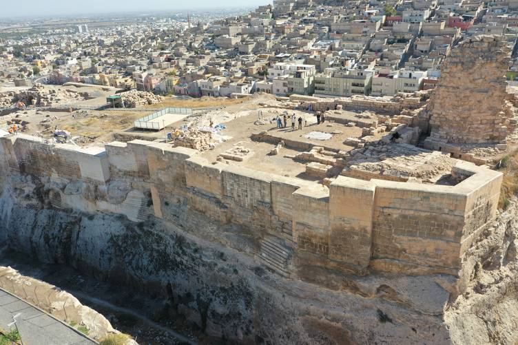 ​5. Yüzyıla Ait Eşsiz Mozaik Urfa Kalesi'nde Gün Yüzüne Çıktı