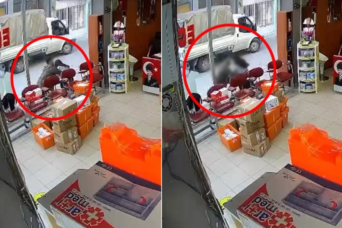 GÜN ORTASINDA DEHŞET! GENÇ ECZACIYA TACİZ GİRİŞİMİ KAMERADA