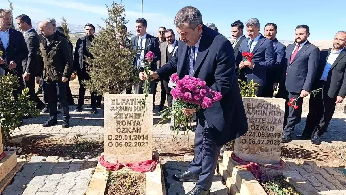 BAKAN YUSUF TEKİN ŞANLIURFA’DA DEPREM ŞEHİTLİĞİNİ ZİYARET ETTİ: DUYGUSAL ANLAR YAŞANDI