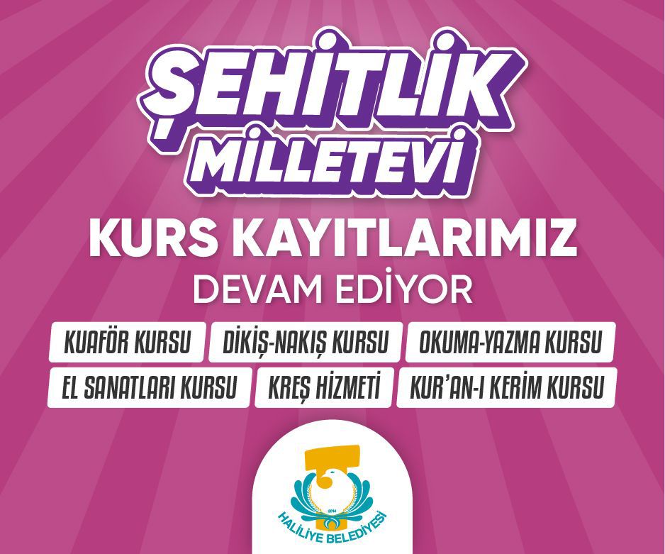 ŞEHİTLİK MİLLETEVİ’NDE KURS KAYITLARI BAŞLADI 
