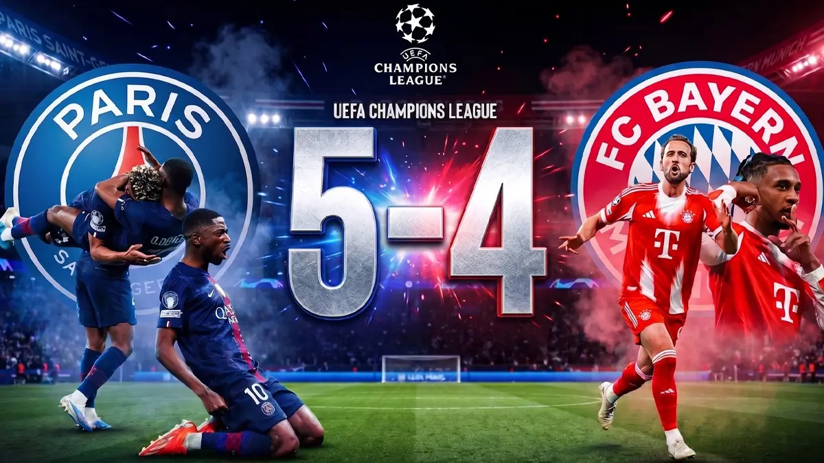 9 Gollü Çılgın Gece: PSG–Bayern Maçı Şampiyonlar Ligi Tarihine Geçti