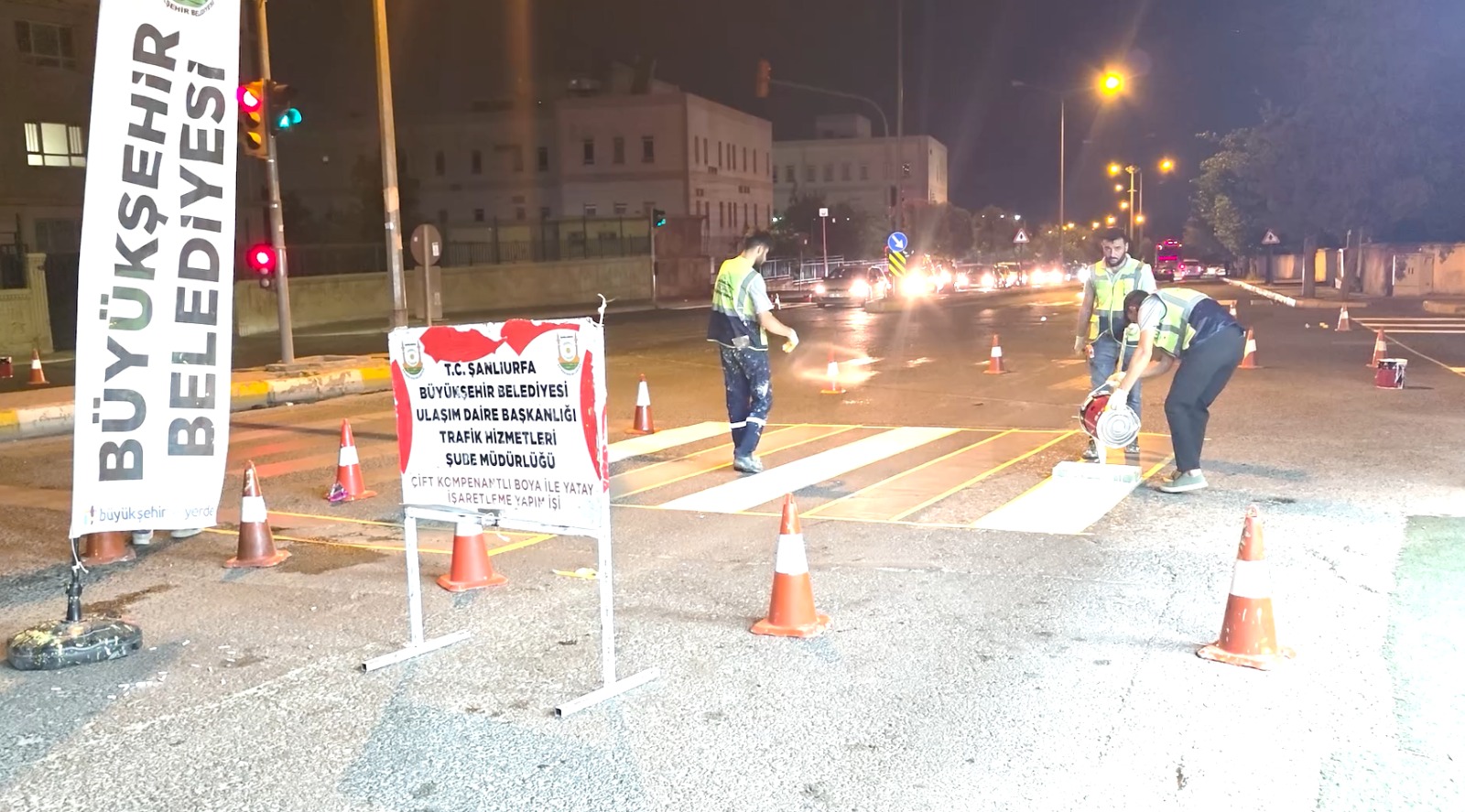 Şanlıurfa’da Trafik Güvenliği İçin Gece Gündüz Mesai: İlk 6 Ayda Rekor Düzeyde Yol Yenileme Çalışması