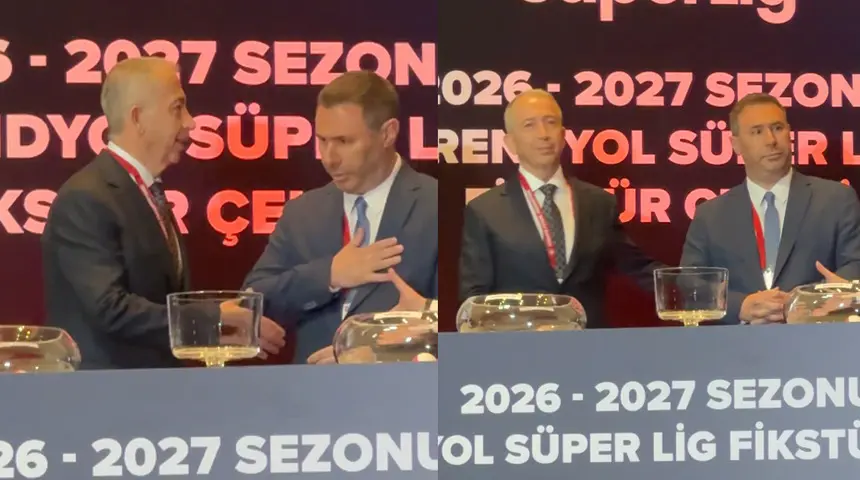 GALATASARAY İLE FENERBAHÇE ARASINDA KURA GERİLİMİ! EL SIKIŞMADI, GÜNDEME OTURDU