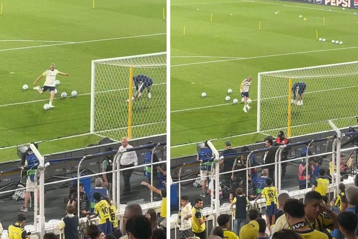 Fenerbahçe’de Lyon maçı öncesi olay görüntü: Taraftarlar ayağa kalktı