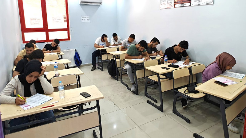 Eyyübiye Belediyesinin desteklediği gençler sınavlara sıkı hazırlanıyor;