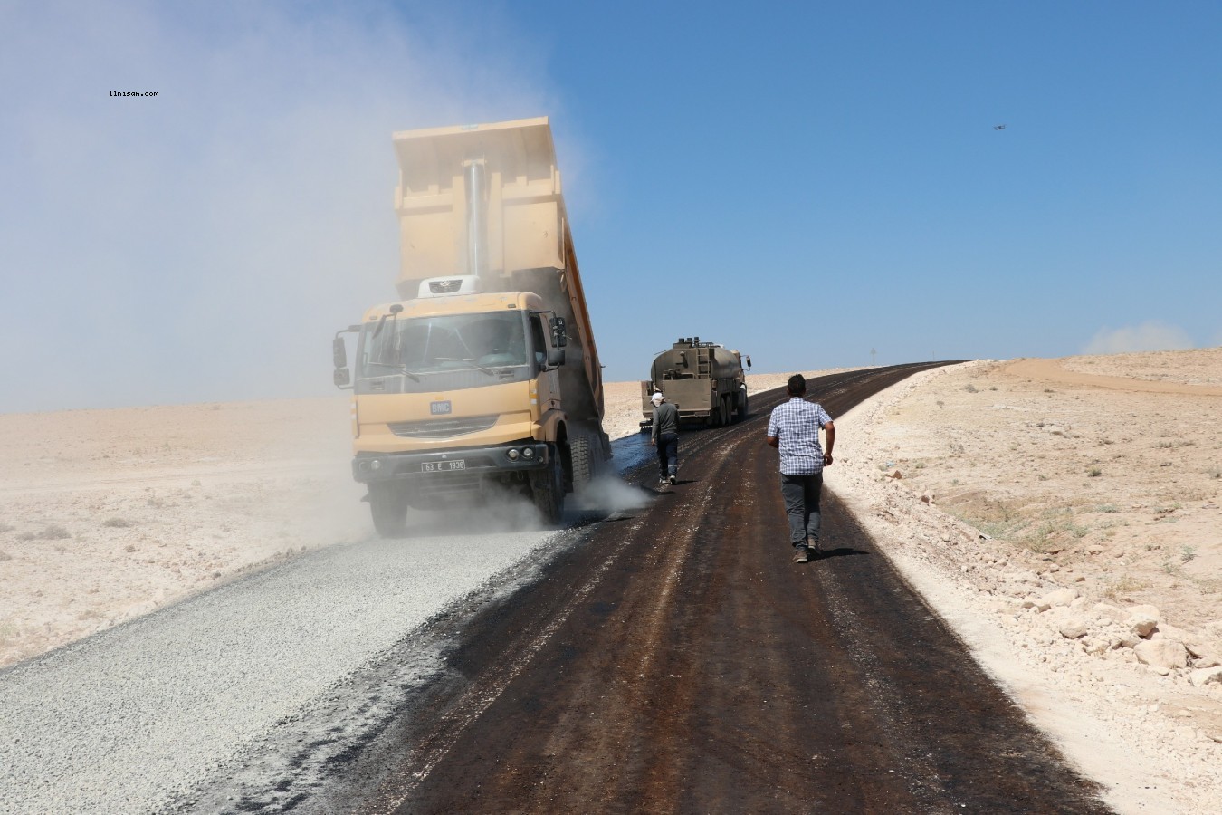 Büyükşehir’den Harran'da asfalt çalışması;