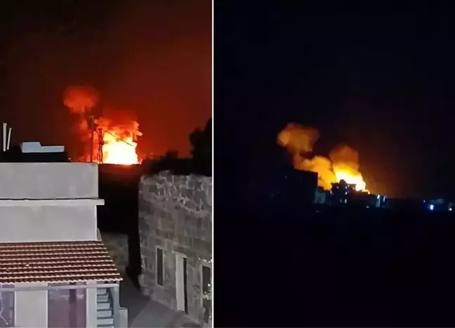 SURİYE'NİN 5 KENTİNE EŞ ZAMANLI SALDIRI! KRİTİK BÖLGELER VURULDU;