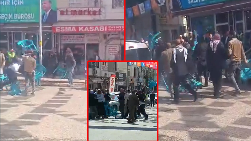 Viranşehir’de AK Parti’nin seçim ofisinde kavga;