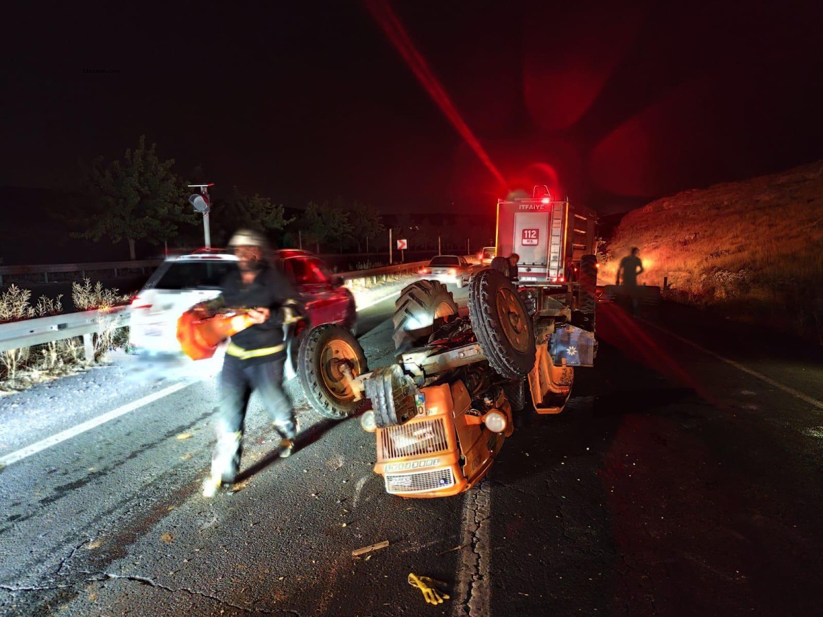 Şanlıurfa’da tır ile traktör çarpıştı, 1 ağır yaralı;