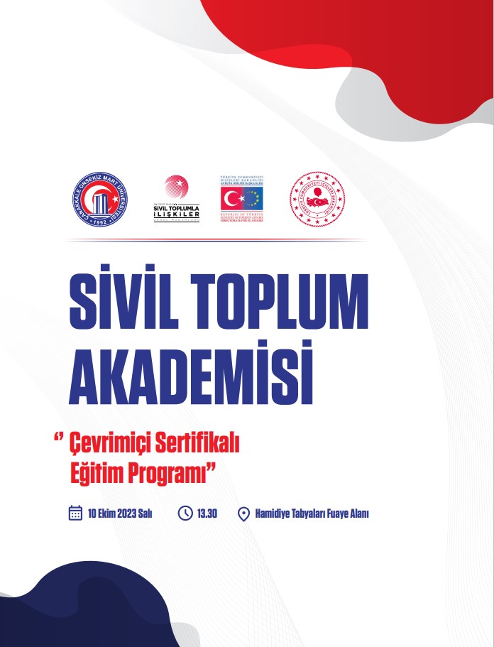 ÇOMÜ’den Sivil Toplum Akademisi "Çevrimiçi Sertifikalı Eğitim Programı";