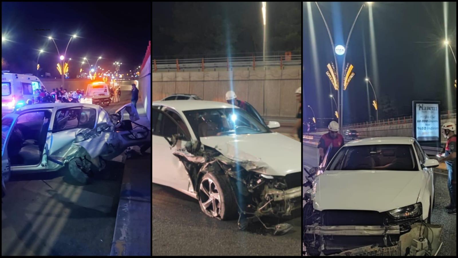 Karaköprü’de zincirleme trafik kazası;
