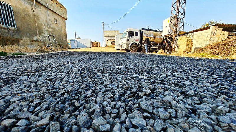 Eyyübiye'de kırsal mahalleler asfaltlanıyor