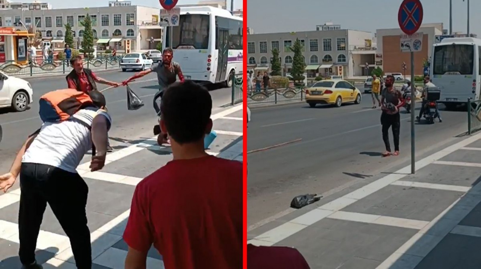 Suriyeli genç sokakta dehşet saçtı!;