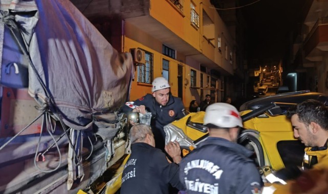 Eyyübiye'de gece yarısı tır kazası