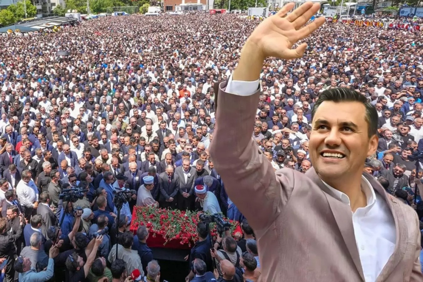 FERDİ ZEYREK'İN CENAZESİNEDE İNSAN SELİ! BİNLERCE KİŞİ AKIN ETTİ