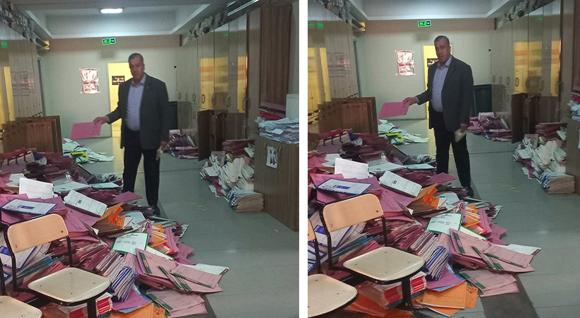 CHP İl başkanı icra dairesinden fotoğraf paylaştı;