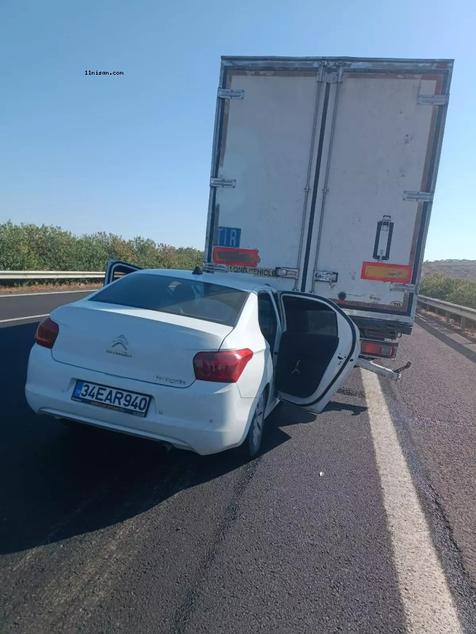 ŞANLIURFA'DA FECİ KAZA! OTOMOBİL TIRIN ALTINA GİRDİ;