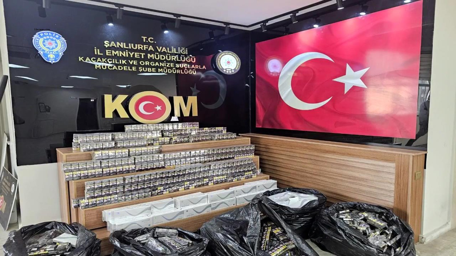 Şanlıurfa’da 420 karton kaçak sigara ele geçirdi