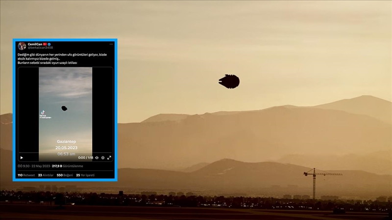 Gaziantep'te görülen UFO...;