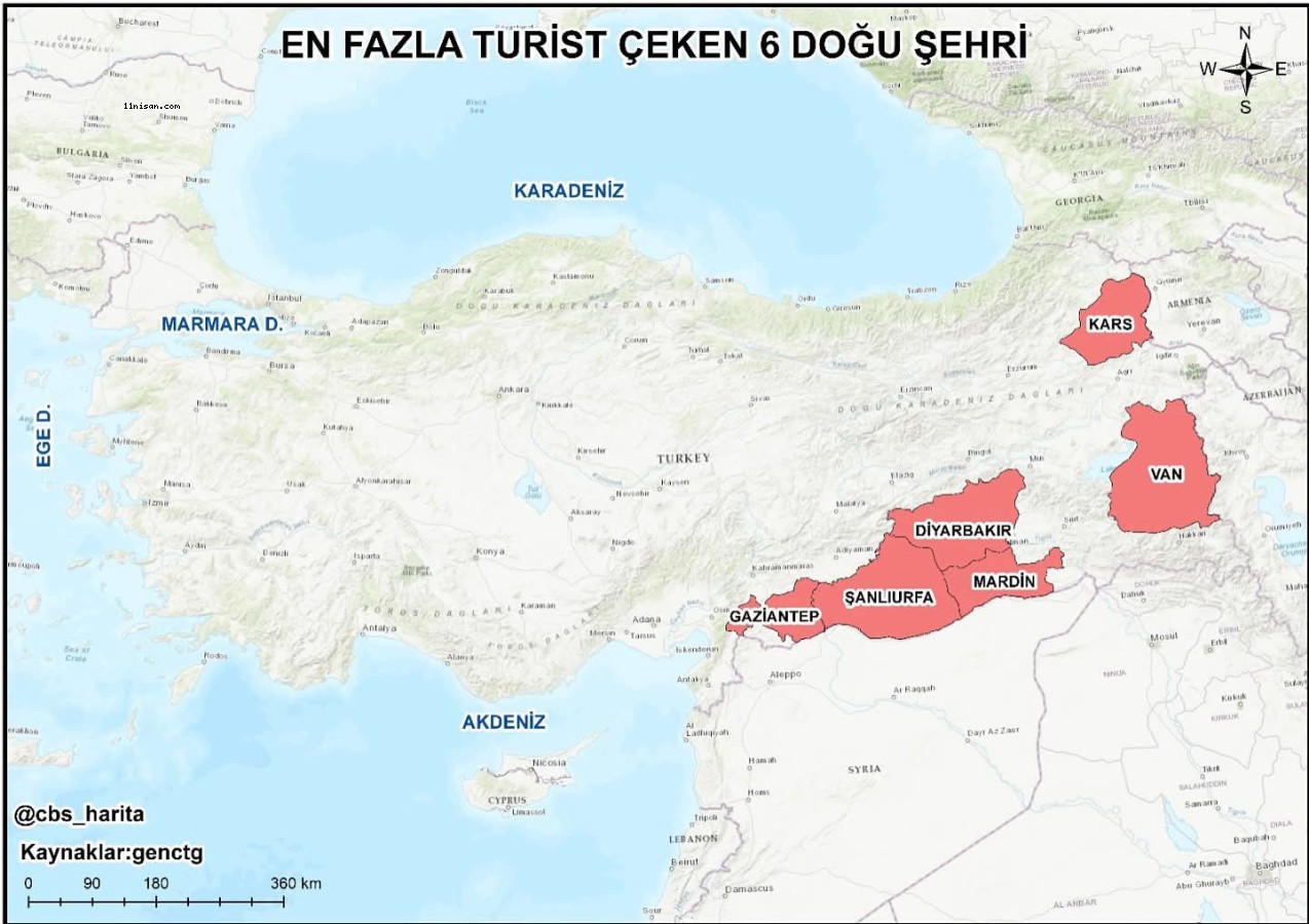 Doğu’nun En Çok Ziyaret Edilen 6 Şehri Belli Oldu!