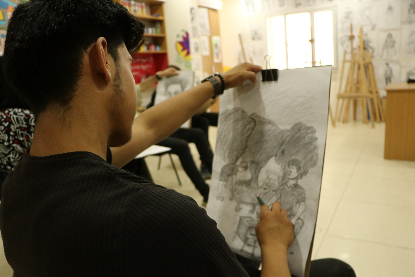 Urfa’da gençler sanat kurslarına ilgi gösteriyor;