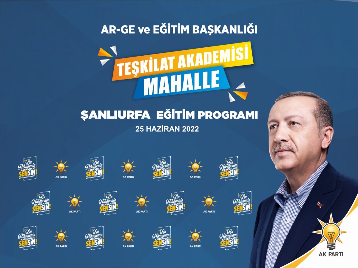 AK Parti Şanlıurfa teşkilatından büyük eğitim seferberliği!;