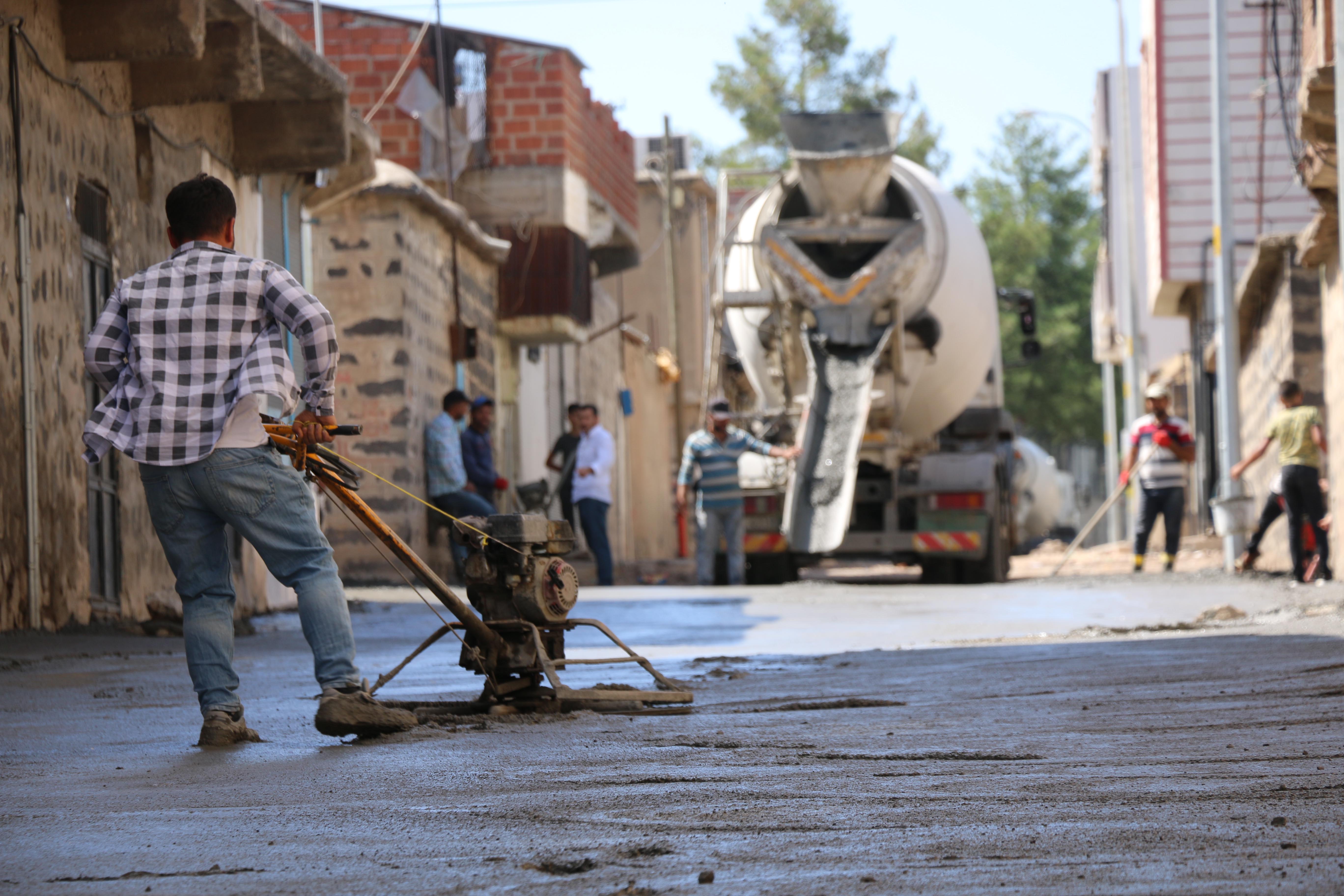 Siverek’te beton yol uygulamasI;