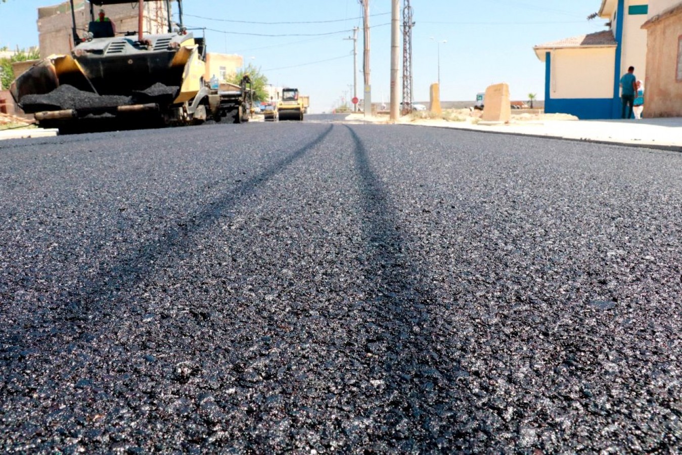 İlçede asfaltlanan yol ulaşıma açıldı;