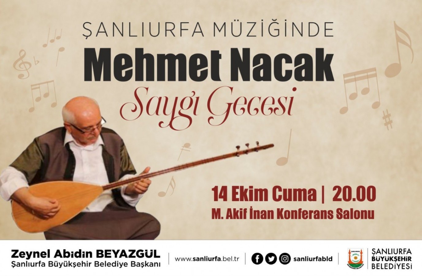 Büyükşehir’den  Mehmet Nacak’a saygı gecesi;