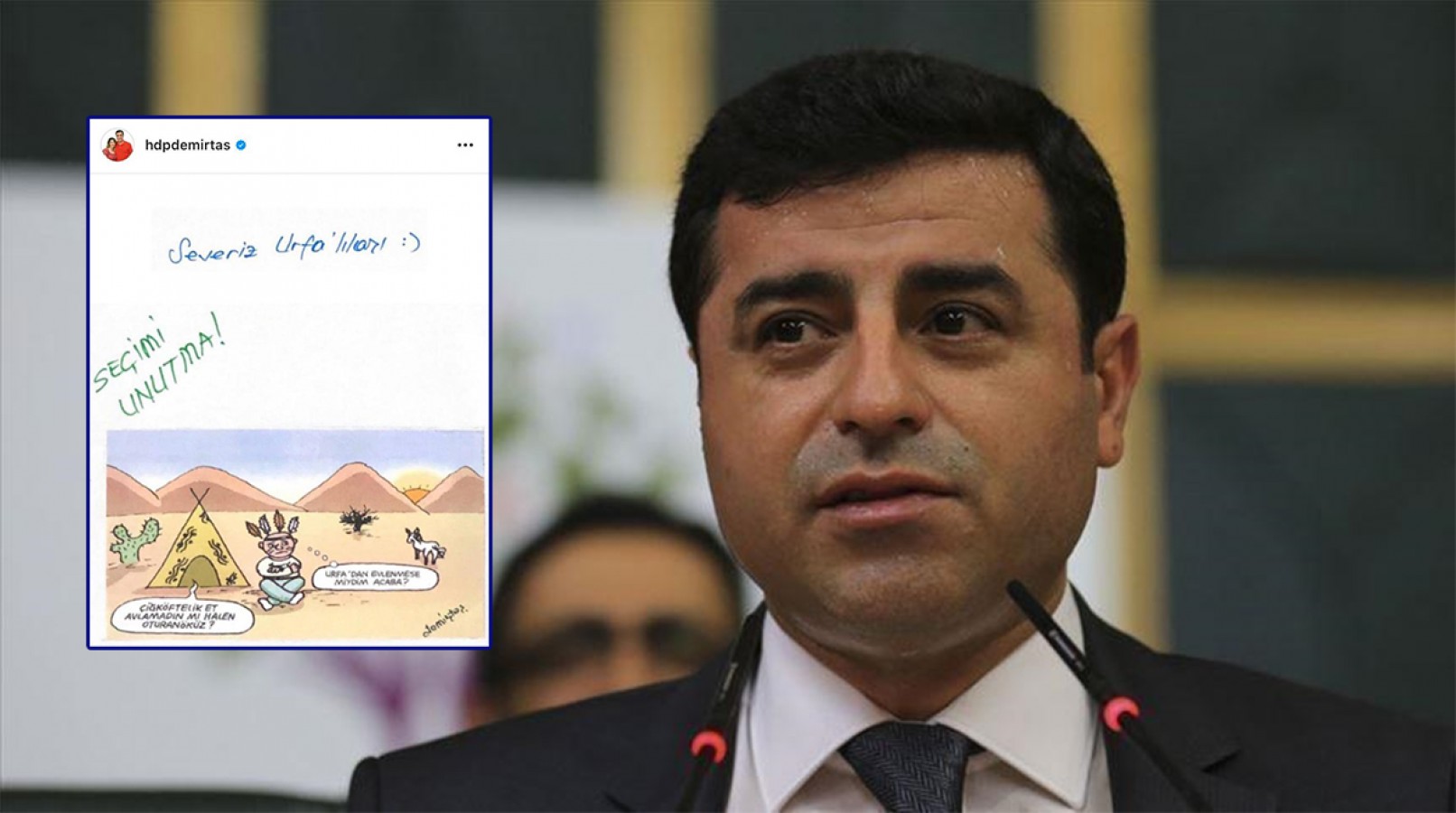 Selahattin Demirtaş'tan Urfa paylaşımı;