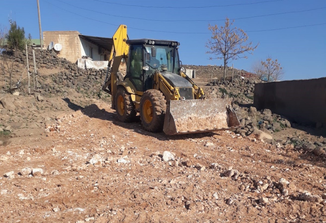 Konakyeri Mahallesinde stabilize yol çalışması başlatıldı;