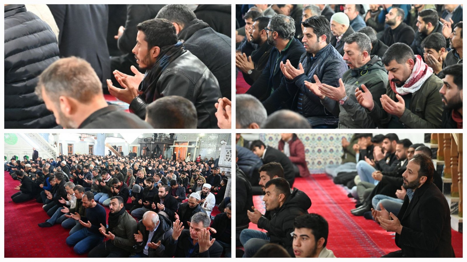 Urfa'da Dergah Camisi'nde kandil coşkusu;