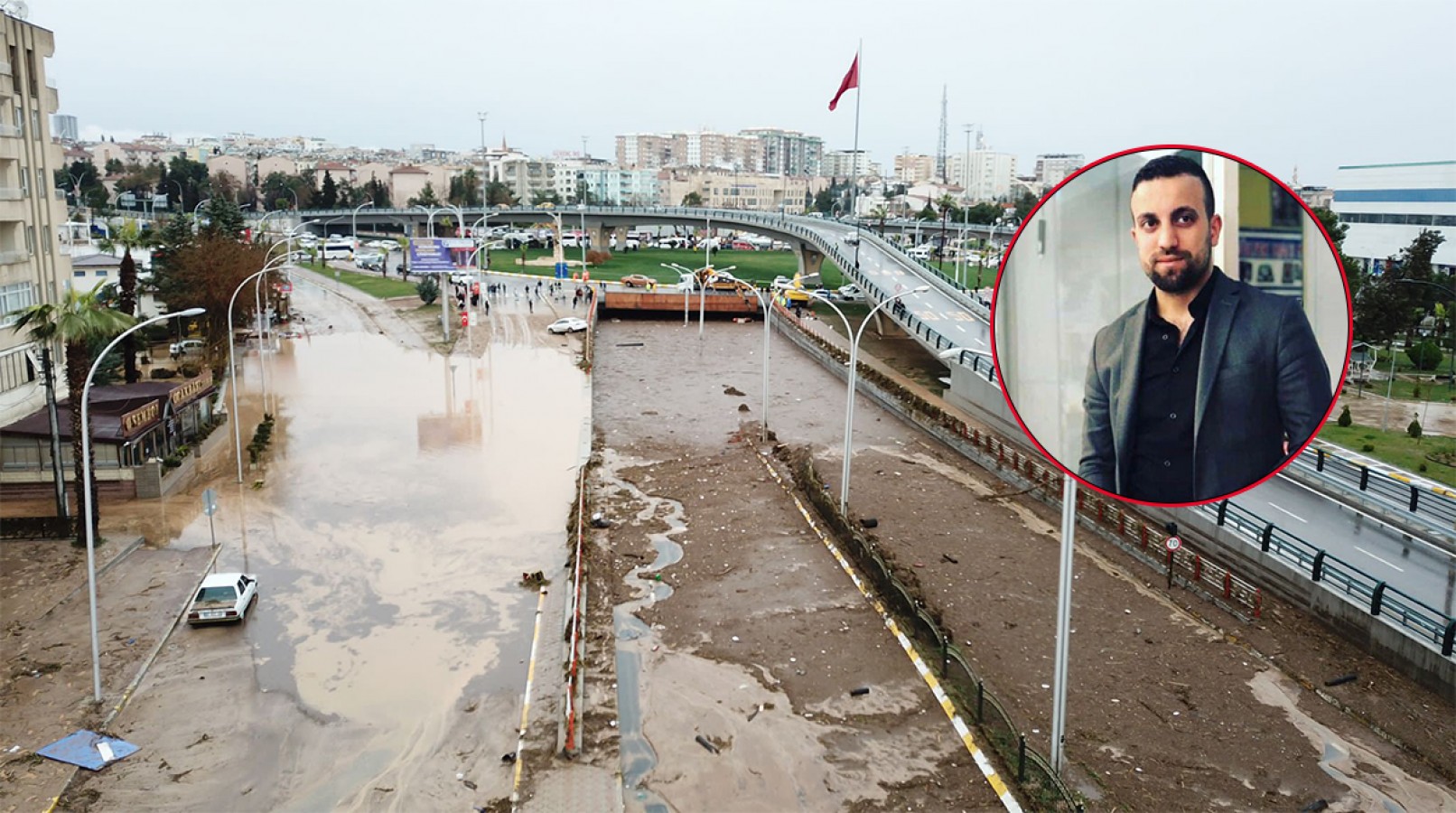 Urfa'da sel felaketinde 4 çocuk babasının acı sonu;