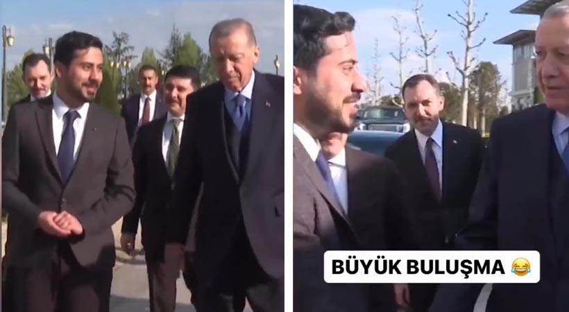 Cumhurbaşkanı Erdoğan taklidiyle ünlenen Urfalı fenomen, Erdoğan ile buluştu;