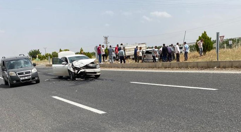 Karaköprü’de trafik kazası meydana geldi;