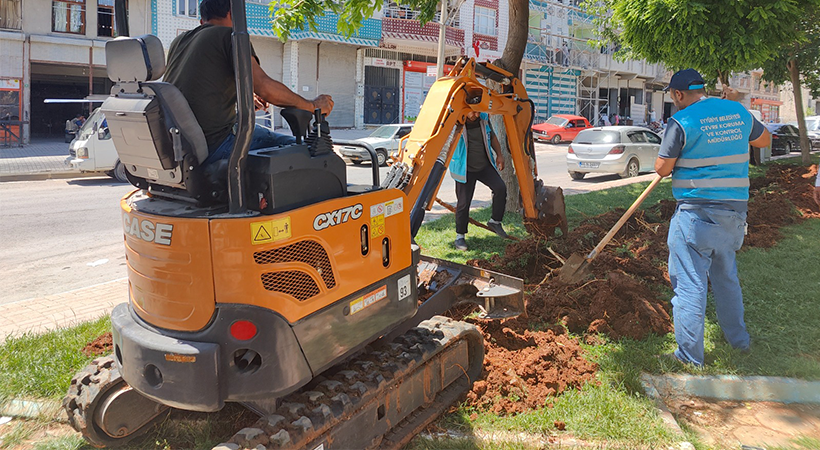 Eyyübiye’de çalışmalar bayramda da devam etti;