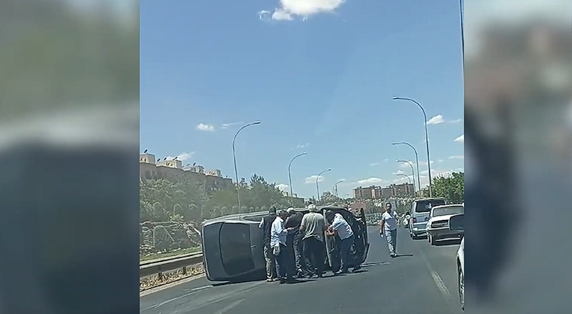 Eyyübiye'de meydana gelen kazada 2 kişi yaralandı;