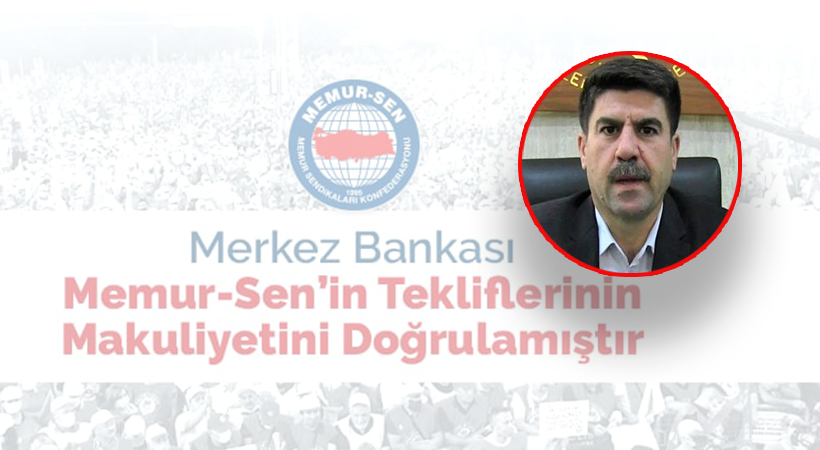 Coşkun: MB tahminleri tekliflerimizin makuliyetini doğrulamıştır;