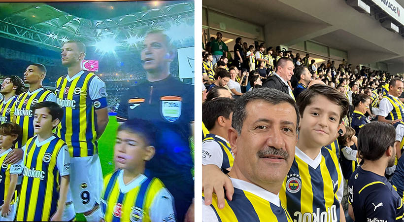 Yıldız futbolcu seremoniye Urfalı çocukla çıktı;