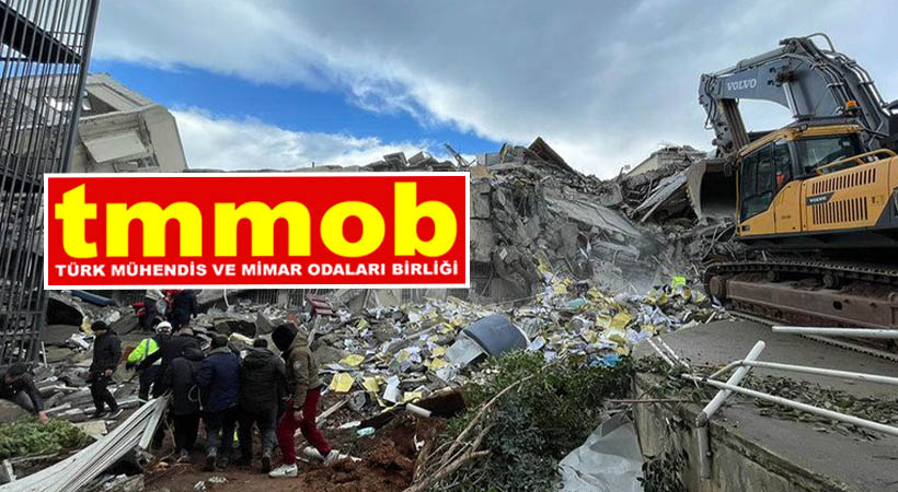 TMMOB Şanlıurfa İl Koordinasyon Kurulu’ndan  'deprem' açıklaması;