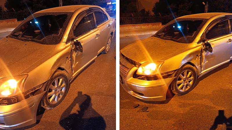 Urfa’da motosikletle araç çarpıştı: 1 yaralı;