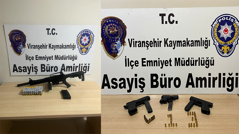 Viranşehir'de asayiş denetimi: Çok sayıda uyuşturucu ve silah ele geçirildi;