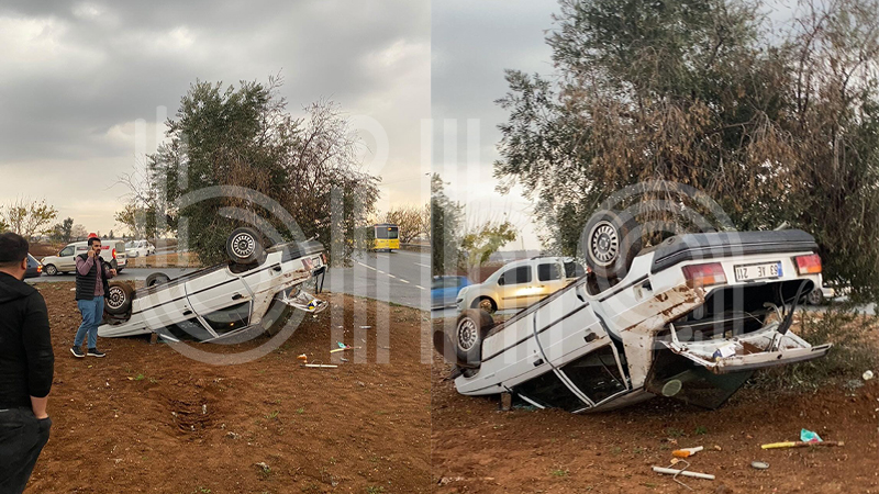 Şanlıurfa-Mardin yolunda meydana gelen kazada 3 kişi yaralandı;