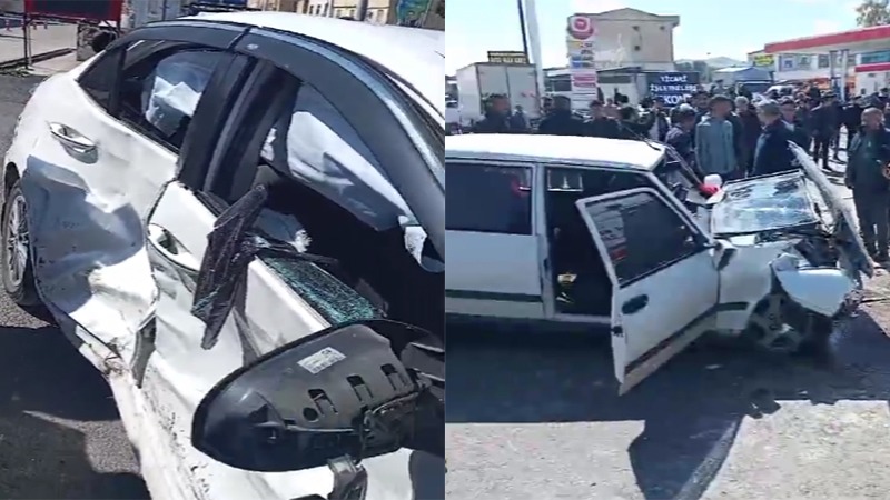 Eyyübiye’de araçlar çarpıştı: Yaralılar var!;