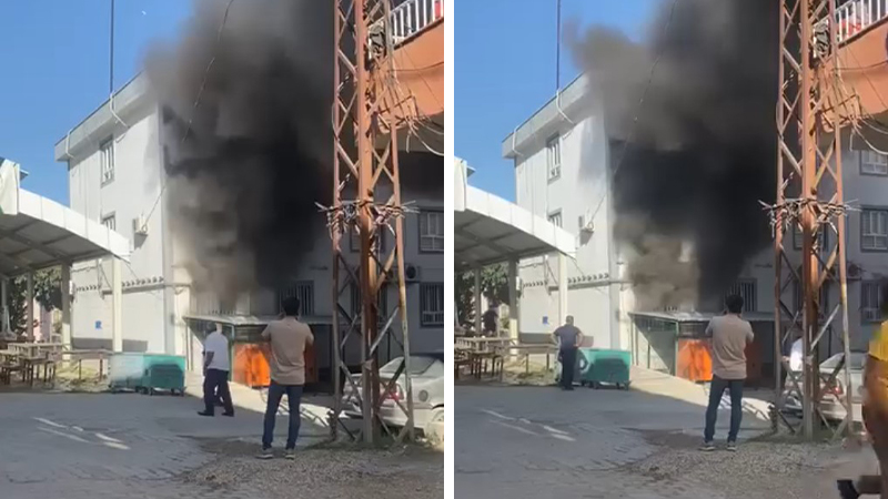 Bozova Belediyesinde yangın!;