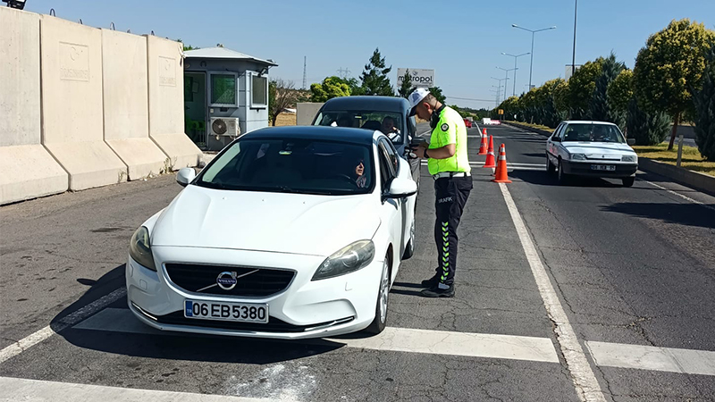 Şanlıurfa’da 169 araç kontrol edildi;