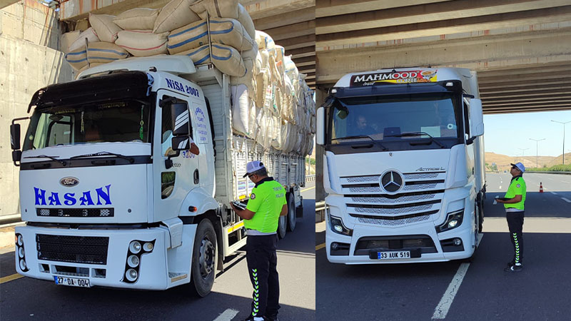 Şanlıurfa'da trafik denetimleri sonucu 5 araca cezai işlem uygulandı;