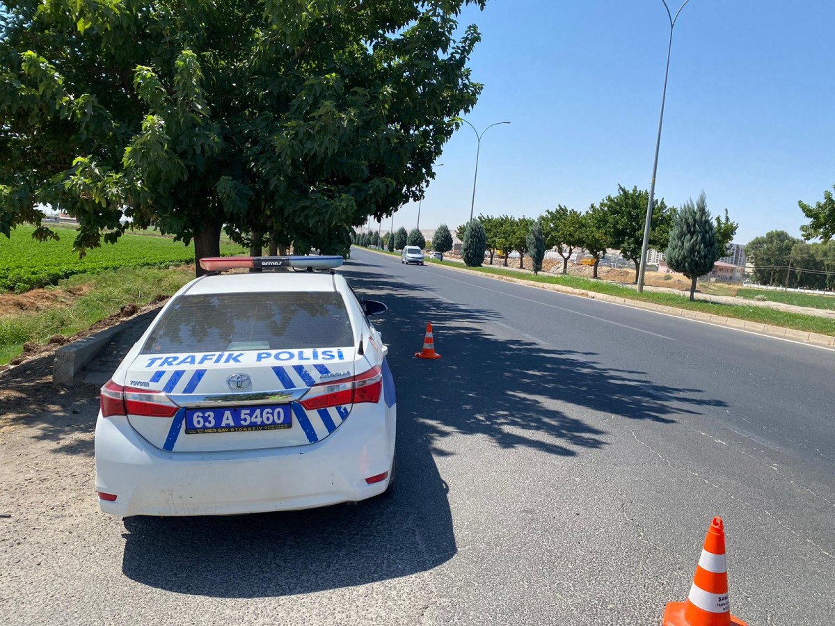 Şanlıurfa’da radarla hız denetimi devam ediyor;