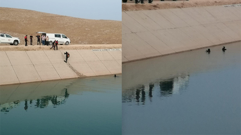 Kanalda kaybolan şahsı arama çalışmaları devam ediyor;